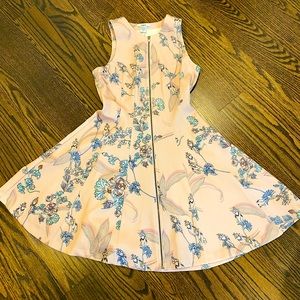 Bar III rose pink front zipper dress size S